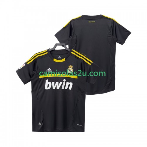 Camisolas de futebol Real Madrid 2011 2012 Guarda Redes Retro Equipamento Alternativa Manga Curta Camisolas de futebol Real Madrid 2011 2012 Guarda Redes Retro Equipamento Alternativa Manga Curta